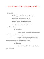 Giáo án Giải tích 12 ban tự nhiên : Tên bài dạy : KIỂM TRA 1 TIẾT CHƯƠNG II ĐỀ 2 doc
