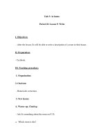 Unit 3: At home.Period 18: Lesson 5: Write doc