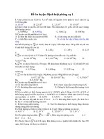 Đề ôn luyện: Định luật phóng xạ 1 pps