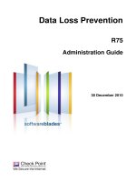 Data Loss Prevention R75 Administration Guide pptx
