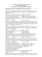 ĐỀ KIỂM TRA GIỮA HỌC KỲ II : 2010 – 2011 MÔN : Vật lý 12 (THPT) Thời gian làm ppt