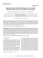 Báo cáo lâm nghiệp: 