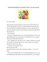 Sáng kiến kinh nghiệm môn văn mẫu giáo 4-5 tuổi – Cáo, thỏ và gà trống ppt