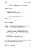 Môn Hệ Điều Hành - NTFS (New Technology File System) pptx