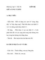 Hình học lớp 9 - Tiết 39: LIÊN HỆ GIỮA CUNG VÀ DÂY potx