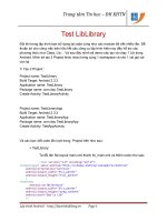 Lập trình Android: Tạo và chạy Library ppt