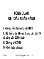 TỔNG QUAN KẾ TOÁN NGÂN HÀNG ppsx