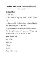 Sinh học lớp 9 - Bài 44: ảnh hưởng lẫn nhau giữa các sinh vật ppsx