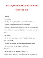 Giáo án Giải tích 12 ban tự nhiên : Tên bài dạy : ỨNG DỤNG TÍCH PHÂN ĐỂ TÍNH THỂ TÍCH VẬT THỂ ppsx