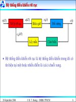 Bài giảng lý thuyết điều khiển tự động - Mô tả toán học hệ thống điều khiển rời rạc part 2 doc