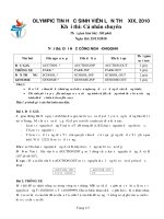 Đề thi olympic tin học sinh viên lần thứ 9 - đề 1 ppt