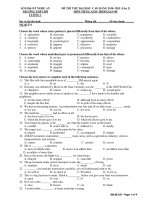 ĐỀ THI THỬ ĐẠI HỌC, CAO ĐẲNG 2010- 2011 (Lần 2) MÔN TIẾNG ANH pdf