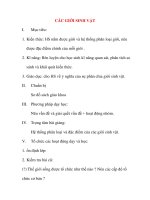 Giáo án Sinh Học lớp 10: CÁC GIỚI SINH VẬT pptx