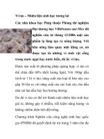 Vi tảo – Nhiên liệu sinh học tương lai ppt