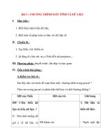 Giáo án Tin Học lớp 8 Ban Tự Nhiên: Bài 3 : CHƯƠNG TRÌNH MÁY TÍNH VÀ DỮ LIỆU ppsx