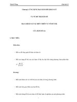KHẢO SÁT SỰ BIẾN THIÊN VÀ VẼ ĐỒ THỊ CỦA HÀM SỐ (tt) pptx