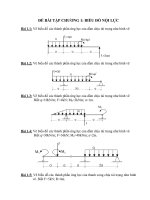 ĐỀ BÀI TẬP CHƯƠNG 1: BIỂU ĐỒ NỘI LỰC doc