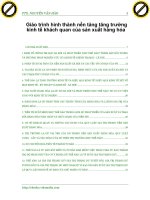 Giáo trình hình thành nền tảng tăng trưởng kinh tế khách quan của sản xuất hàng hóa p1 potx