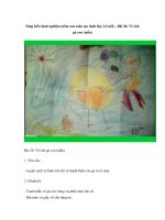 Sáng kiến kinh nghiệm mầm non môn tạo hình lớp 3-4 tuổi – Bài 26: Vẽ chú gà con (mẫu) ppt