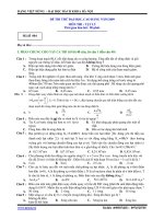 ĐỀ THI THỬ ĐẠI HỌC, CAO ĐẲNG NĂM 2009 MÔN THI : VẬT LÝ pps