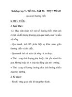 Sinh học lớp 9 - Tiết 28 – BÀI 26: THỰC HÀNH ppt