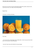 Cách pha nước cam không bị đắng docx