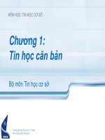 Chương 1 Tin học căn bản - Bài 3 pot