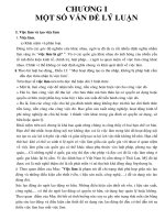 CHƯƠNG I MỘT SỐ VẤN ĐỀ LÝ LUẬN doc