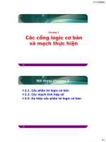 Bài giảng Điện tử số - Chương 2 pps