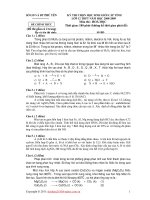 ĐỀ CHÍNH THỨC KỲ THI CHỌN HỌC SINH GIỎI CẤP TỈNH LỚP 12 THPT NĂM HỌC 2008-2009 MÔN HÓA HỌC ppsx
