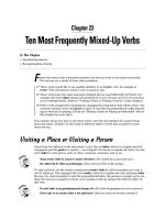 Giáo trình động từ tiếng Pháp - Part VI The Part of Tens - Chapter 23 pps