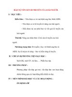 Giáo án Sinh Học lớp 12 Ban Tự Nhiên: BẢO VỆ VỐN GEN DI TRUYỀN CỦA LOÀI NGƯỜI. pptx