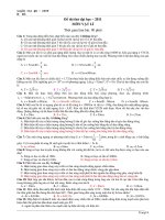 Đề thi thử đại học – 2011 MÔN VẬT LÍ pdf