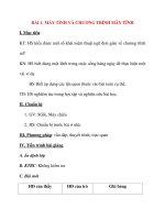 Giáo án Tin Học lớp 8 Ban Tự Nhiên: BÀI 1. MÁY TÍNH VÀ CHƯƠNG TRÌNH MÁY TÍNH pdf