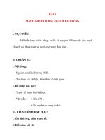 Giáo án Công Nghệ lớp 12: BÀI 8 MẠCH KHUẾCH ĐẠI - MẠCH TẠO XUNG potx
