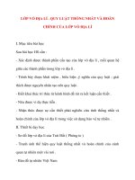 Giáo án Địa Lý lớp 10: LỚP VỎ ĐỊA LÍ . QUY LUẬT THỐNG NHẤT VÀ HOÀN CHỈNH CỦA LỚP VỎ ĐỊA LÍ ppsx