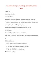 Giáo án Địa Lý lớp 10: TÁC ĐỘNG CỦA NỘI LỰC ĐẾN ĐỊA HÌNH BỀ MẶT TRÁI ĐẤT ppt