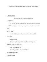 CÔNG DÂN VỚI TÌNH YÊU, HÔN NHÂN, GIA ĐÌNH (Tiết 2) doc