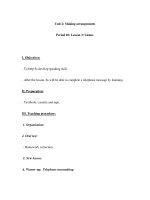 Unit 2: Making arrangementsPeriod 10: Lesson 3: Listen ppt