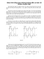 Giáo trình tổng hợp những hướng dẫn cơ bản về Diode chuyển tiếp phần 1 ppt