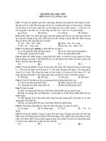 ĐỀ KIỂM TRA MỘT TIẾT MÔN VẬT LÝ 12 NÂNG CAO pps