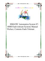 SIMATIC Automation System S7-400H Fault-tolerant Systems Manual Preface, Contents Fault-Tolerant doc