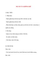 Giáo án Vật Lý lớp 10: ĐỘ ẨM CỦA KHÔNG KHÍ ppsx