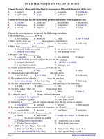 ÔN THI TRẮC NGHIỆM ANH VĂN LỚP 12 - ĐỀ SỐ 8 pps