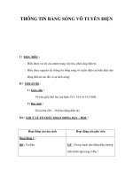 THÔNG TIN BẰNG SÓNG VÔ TUYẾN ĐIỆN doc