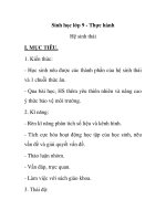 Sinh học lớp 9 - Thực hành Hệ sinh thái ppt