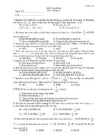 Kiểm Tra 45 phút Môn: Vật lý 12 - Mã đề 003 potx