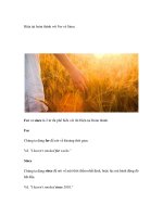 Hiện tại hoàn thành với For và Since potx