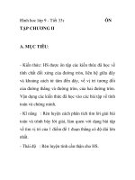 Hình hoc lớp 9 - Tiết 33: TẬP CHƯƠNG II ÔN pptx