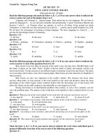 ĐỀ THI THỬ TN TIẾNG ANH12 NĂM HỌC 2010-2011 doc